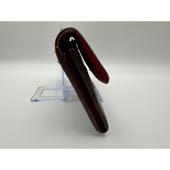 LOUIS VUITTON Damier Ebine Canvas Leather Red Emilie Wallet FAST USA SHIPPING - Picture 11 of 14